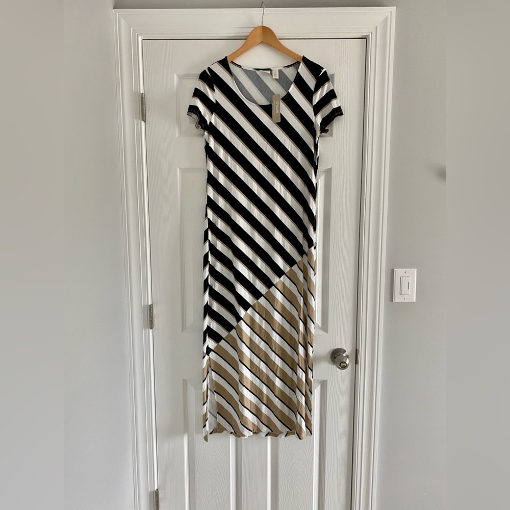 Zenergy by Chicos Maxi Jersey Dress Size 0 New with Tag